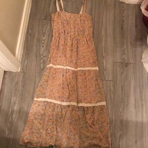 ☀️🍂 kids Tan Orange dress